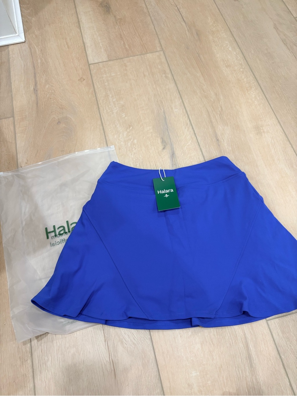 HALARA Bright Royal Blue Circle Skater Skirt